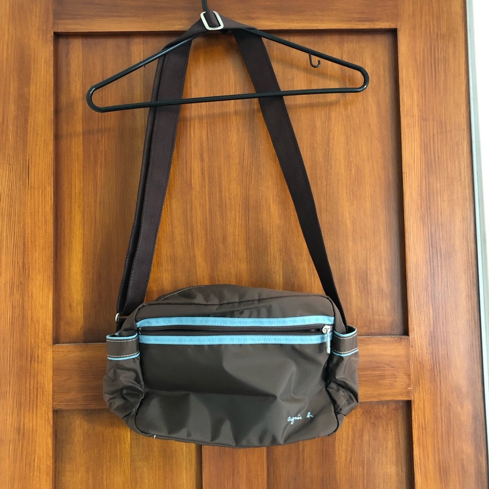 Agnès b. Voyage Brown Over the Shoulder Bag